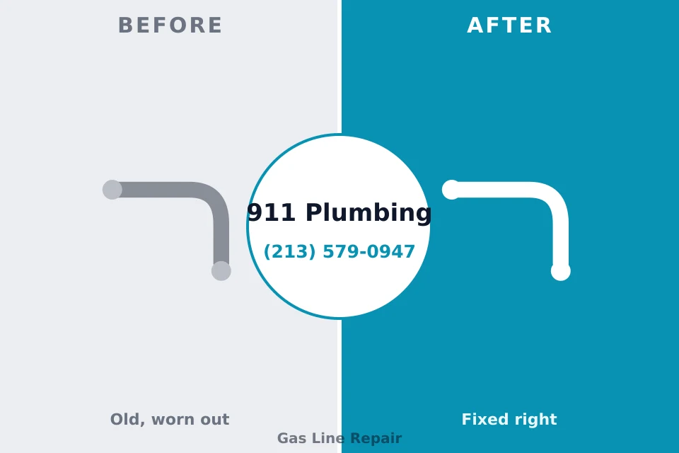 Before and after: plumbing repair Pinehurst, ID